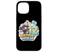 12e Anniversaire Ninja Boys Douze 12e Anniversaire douzième fête Coque pour iPhone 15