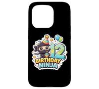 12e Anniversaire Ninja Boys Douze 12e Anniversaire douzième fête Coque pour iPhone 15 Pro
