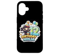 12e Anniversaire Ninja Boys Douze 12e Anniversaire douzième fête Coque pour iPhone 16