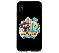 12e Anniversaire Ninja Boys Douze 12e Anniversaire douzième fête Coque pour iPhone XS Max