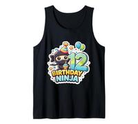 12e Anniversaire Ninja Boys Douze 12e Anniversaire douzième fête Débardeur
