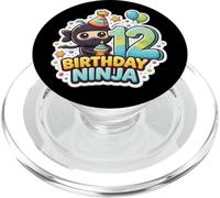 12e Anniversaire Ninja Boys Douze 12e Anniversaire douzième fête PopSockets PopGrip pour MagSafe