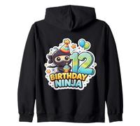 12e Anniversaire Ninja Boys Douze 12e Anniversaire douzième fête Sweat à Capuche