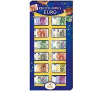 12er Choco-Minis Euro - Chocolat au lait - 5 à 500 en billets d'euros - Pour cadeaux en argent - Chocolats a offrir a occasions spéciales - Compatible avec Heidel - 36g