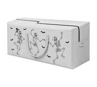 12ft Skeleton Storage Bag - 420D Oxford | Zipper Case | Waterproof Material, Heavy Duty Carrying Handles For Giant Halloween Prop, Christmas Tree, Lawn Yard Decor & Garage