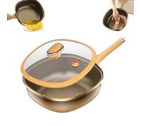 12in Titanium Alloy Non-Stick Pot with Lid, Non-stick Cooking, Multi-Purpose Deep Saute Pan with Steamer Basket and Steamer, for Induction/Gas/Electric (Pot+Lid)
