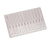 12in1 Artisanat Outil Kit pour Hobby Modélisation, Fine Partie Broyage Fichier avec Sculpture Règle, 12 Tailles Combinaison Ensemble, 0.4mm Épaisseur