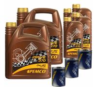 12L pemco idrive 370 0W-40 huile moteur Api Sn Acea A3/B4 Incl. Moteur Chasse