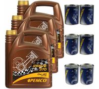 12L pemco idrive 370 0W-40 huile moteur Api Sn Acea A3/B4 Incl. Moteur D Flush