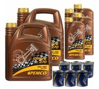 12L pemco idrive 370 0W-40 huile moteur Api Sn Acea A3/B4 Incl. Moteur De Flush