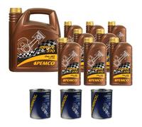 12L pemco idrive 370 0W-40 huile moteur Api Sn Acea A3/B4 Incl. Moteur Rincer