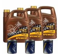 12L pemco idrive 370 0W-40 huile moteur Api Sn Acea A3/B4 Incl. Motor Flush