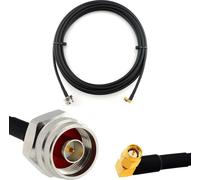12m SMA mâle à angle droit 90 degrés vers N mâle tête hexagonale - HF-240 (équivalent LMR 240) extension câble d'antenne - pour WiFi RF antenne GSM LTE 4G 5G 6G routeur amplificateur de signal Lora Ha