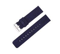 12mm 14mm 16mm 18mm 20mm 22mm Nylon Toile Bracelet Bracelet Montre Accessoires, Bleu royal, 12mm