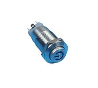 12mm 1NO Latching IP67 High Head Metal Shell Push Button Switch Smallest 12V Power Illuminated Light Led Switch NWPNLXEA(Dot led,Other)