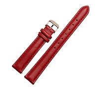 12mm - 20mm Bracelet de montre en cuir véritable Montre pour femme Bracelet de remplacement Accessoires de montre, 14mm