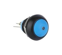 12mm Domed head Momentary and Latching 2.4V 6V 12V 24V Dot Led Car 12mm plastc push button Switch NWPNLXEA(Green head,24V)