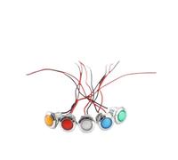 12mm Metal Indicator LED Strip Line Signal Working Power Supply Lamp 5v12v24v2v Single Color Two Color NWPNLXEA(Red,12MM_12-24V)