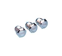 12mm momentary IP65 Flat Head Vandal Stop Sign Shortest Push Button Switch Pin Terminal not Illuminated Silver Switch NWPNLXEA