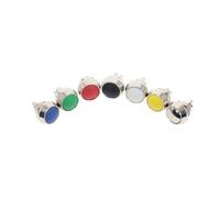 12mm Momentary Push Button Switch Colored switches Spherical Stainless Steel Car Modification Horn Doorbell Switch NWPNLXEA(Gelb)