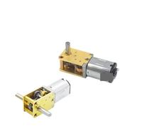 12mm N20 Full Metal Gearbox Worm Gear electronic starter DC 3V 6V 9V 12V Slow Speed Large Torque electronic starter CZAOINCU((C)34-136rpm,Dual Shaft)