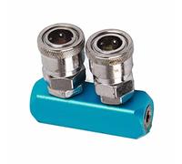 12mm Raccord Rapide Pneumatique Connecteur Filetage Femelle à Montage 2/3/4/5 Voie pour Connexion Pneumatiques et Tuyau d'Air(2 voie)