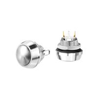 12mm Reset Small Spherical Button Metal Button Switch Normally Open 3A Screw Foot/Welding Foot NWPNLXEA(Welding feet)