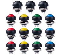 12MM Waterproof Momentary Push Button Switch 15PCS ON- Off Switch (5 couleurs)