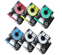 12mm x 7m Remplacement pour Dymo D1 12mm Ruban 45013 45010 45016 45017 45018 45019 Compatible avec Dymo LabelManager 160 210D 260P 280 Labelwriter 450 Duo Labelpoint 150