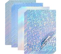 12p Printable Holographic Sticker Paper, Waterproof Sticker Paper, Rainbow Vinyl Sticker Paper For Inkjet Printer, A4 Sticker For Cutting Crafts