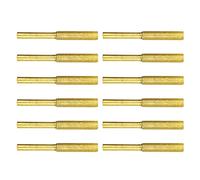12pc Chainsaw Sharpener Bits Set - Titanium-Plated Grinding Burrs | Durable Diamond Files for Electric Sharpeners - Fast Metal Removal for On-Site Chain Maintenance and Precision Repairs