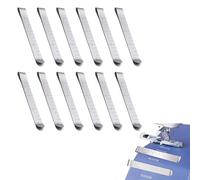 12PC D'ourlet Pince Acier Inoxydable,Pince Couture De Mesure,Clips Couture En Métal Ourle,Quilting Pinning Couture Accessoires,Mesure Règle De Matelassage Clips,L'Épinglage Et Marquer Couture,Kiuiom