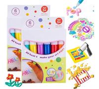 12PC IEY 3D Relief Art Pen,Popcornpens Works on Different Surfaces,Bubble Pop-Corn Drawing Pens,Magic Pop-Corn,Magic Colour DIY Bubble Pop-Corn Drawing Pens,Puffy Embellish DecorateGraffiti Stationery