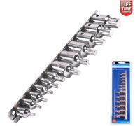 12pc Mâle Embout Torx Star Prise Ensemble Avec Rail 0.6cm 1cm Dr T10 - T60 01551
