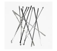 12pc Pined Scroll Saw Blades Woodworking Power Tools Accessoires 127mm Noir