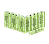 12PCS 1.2V 1800mAh Ni-MH AA Batteries conviennent aux Microphones sans Fil, Jouets électriques, Souris RC, calculatrices, rasoirs, claviers, appareils ménagers, Lampes solaires Piles Rechargeables
