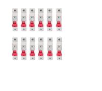 12pcs 1P MCB Miniature Circuit Breaker Din Rail Breaking Capacity 6A/10A/16A/20A/25A/32A/40A/50A/63A AUOQKQUT(63A)