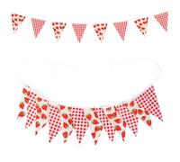 12Pcs 3 2 M De Long Fanion Mariage Tissu Fanions Drapeaux Décorations Suspendues Mariage pour Fête Vacances Décoration Fête Portable Intérieure Et Extérieure