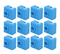 12pcs 3D Printer Silicone Socks | High Temp Tolerant Heater Block Cover for MK7 / MK8 / MK9 | Protective Accessory Prevents Filament Jams & Heat Creep