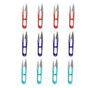 12pcs 4.3inch Couture Ciseaux fil Coupe-Fil Mini Petits Cisailles Coupe Nipper - Idéal pour Point, Fournitures de Bricolage, Couleur Mixte (#1)