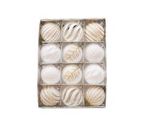 12PCS 6CM Boule de Noël Ornements Arbre Décorations pour Vacances de Mariage Arbre de Noël Décoration Boule Suspendue D