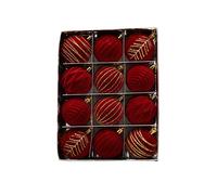 12PCS 6CM Boule de Noël Ornements Arbre Décorations pour Vacances de Mariage Arbre de Noël Décoration Boule Suspendue A
