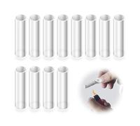 12pcs Aglets de Réparation de Lacets Transparents 3cmx6mm, Gaine thermorétractable transparente Pour la dentelle de lacets en plastique Chaussures de sport Hoodies Pantalons de plage Réparation DIY