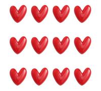 12pcs Aimant Frigo Cœur, 2,7x2,7cm Aimants de Réfrigérateur Décoratif en Forme de Cœur Rouge pour Réfrigérateur Cuisine Bureau Salle Classe Tableau Blanc Armoire Casier Décor