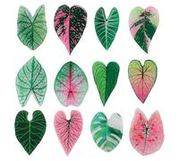 12pcs Aimants Réfrigérateur en Forme Feuille, Mini Aimants Décoratifs Thème Plante pour Cuisine École Bureau Casier Décoration Parfait pour Pendaison Crémaillère Noël Anniversaire