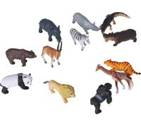 12pcs Animaux de la jungle Figurines Jouets éducatifs réalistes pour enfants Noël