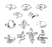 12pcs Anneaux Crochet, Guide Doigt Crochet Anneau Tension Crochet Taille Réglable Boucle Tricot Design Élégant Guide Fil Crochet Outil pour Quilting Artisanat Accessoire