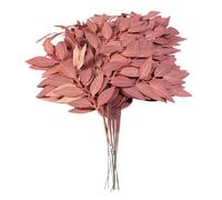 12PCS Artificial Fall Eucalyptus Stems 21.7 inch PE Autumn Leaf Branches Fall Decorations for Home Vase Harvest Festival Table Centerpieces