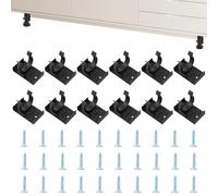12pcs Attache Plinthe Cuisine,Fixation Plinthe Cuisine,Clip Plinthe Cuisine,Clip De Fixation Pour Plinthes, Clips Pour Plinthes De Cuisine, Avec 30 Vis, Pour Pieds De Cuisine De 26 À 28 mm