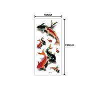 12pcs Autocollants De Tatouage Imperméables Autocollants De Tatouage D'impression Couleur En Trois Dimensions Papillon Fleurs Animaux M4589